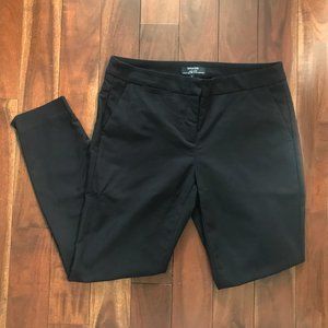 Black ankle slim dress pants